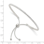 Sterling Silver Polished CZ Adjustable Bracelet - Product Photo