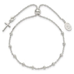 Sterling Silver Adjustable Rosary Bracelet - Product Photo