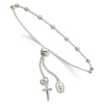 Sterling Silver Adjustable Rosary Bracelet - Product Photo