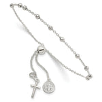 Sterling Silver St. Benedict Adjustable Rosary Bracelet - Product Photo
