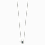 Sterling Silver Multi Color CZ Evil Eye 16in with 2in ext Necklace - Product Photo