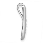 Sterling Silver Rhodium-plated Polished Fancy CZ Chain Slide Pendant - Product Photo