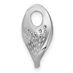 Sterling Silver Rhodium-plated Polished CZ Pendant - Product Photo