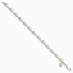 Sterling Silver Skull Bracelet - Product Photo