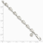 Sterling Silver Skull Bracelet - Product Photo