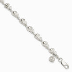 Sterling Silver Skull Bracelet - Product Photo