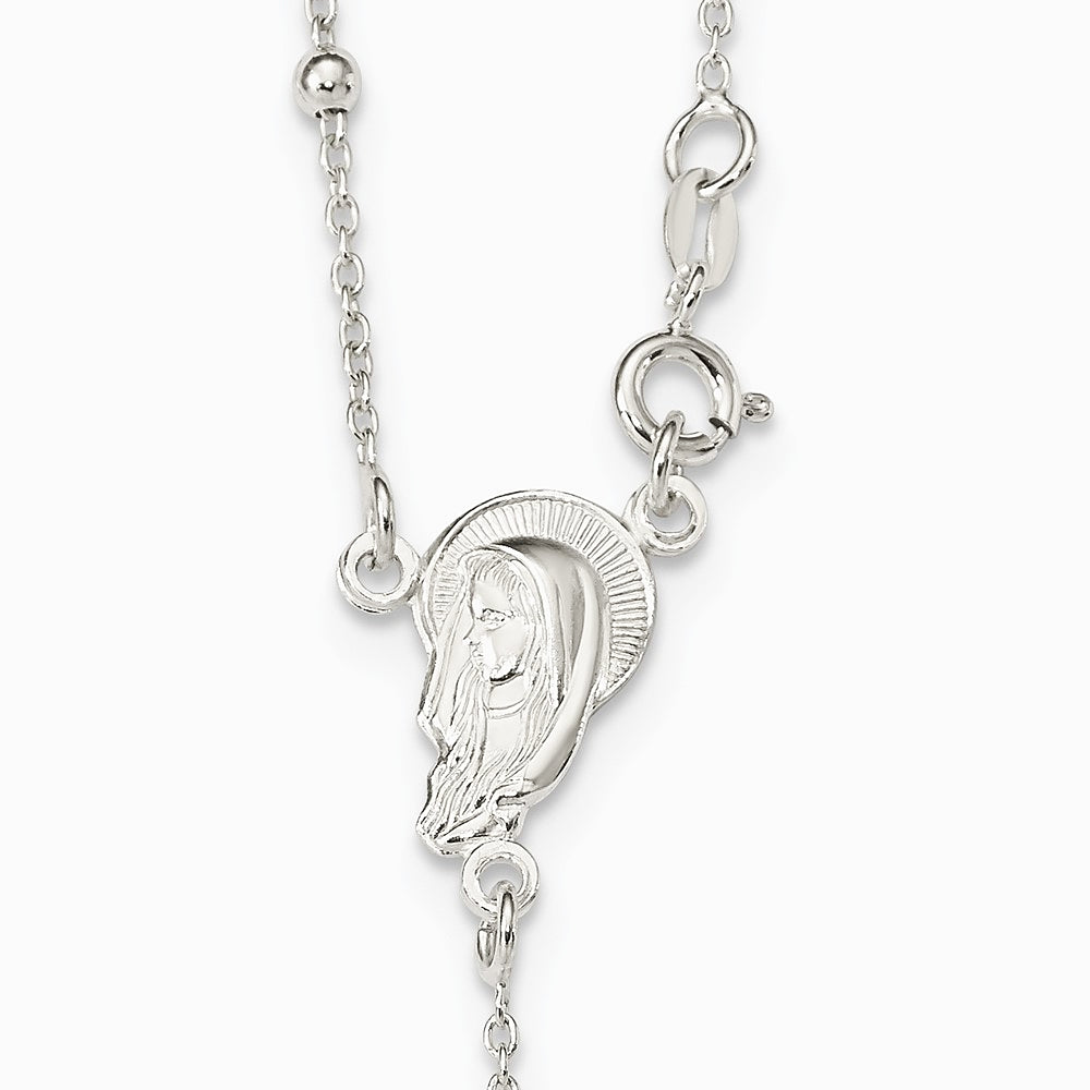 Sterling Silver Crucifix Necklace - Product Photo