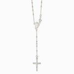 Sterling Silver Crucifix Necklace - Product Photo
