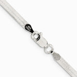 Sterling Silver 3mm Magic Herringbone Chain Necklace 16"-24" - Product Photo