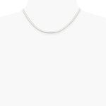 Sterling Silver 3mm Magic Herringbone Chain Necklace 16"-24" - Product Photo
