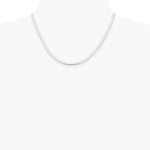 Sterling Silver 3mm Magic Herringbone Chain Necklace 16"-24" - Product Photo