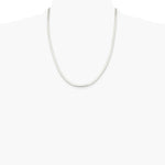 Sterling Silver 3mm Magic Herringbone Chain Necklace 16"-24" - Product Photo