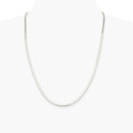 Sterling Silver 3mm Magic Herringbone Chain Necklace 16"-24" - Product Photo