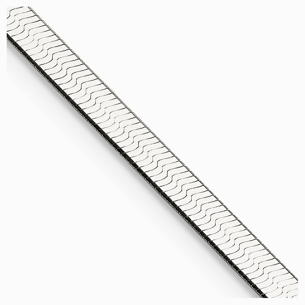 Sterling Silver 3mm Magic Herringbone Chain Necklace 16"-24" - Product Photo
