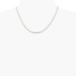 Sterling Silver Rhodium-plated 3mm Magic Herringbone Chain Necklace 16"-24" - Product Photo