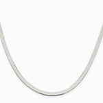 Sterling Silver 3.5mm Magic Herringbone Chain Necklace 16"-24" - Product Photo
