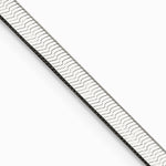 Sterling Silver 3.5mm Magic Herringbone Chain Necklace 16"-24" - Product Photo