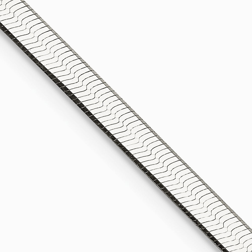 Sterling Silver 3.5mm Magic Herringbone Chain Necklace 16"-24" - Product Photo