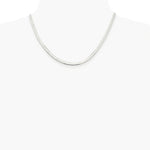 Sterling Silver Rhodium-plated 3.5mm Magic Herringbone Chain Necklace 16"-24" - Product Photo