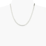 Sterling Silver Rhodium-plated 3.5mm Magic Herringbone Chain Necklace 16"-24" - Product Photo