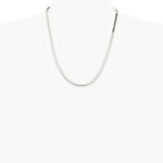 Sterling Silver Rhodium-plated 3.5mm Magic Herringbone Chain Necklace 16"-24" - Product Photo