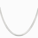 Sterling Silver 4.5mm Magic Herringbone Chain Necklace 16"-24" - Product Photo