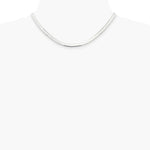 Sterling Silver 4.5mm Magic Herringbone Chain Necklace 16"-24" - Product Photo