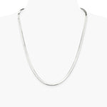 Sterling Silver 4.5mm Magic Herringbone Chain Necklace 16"-24" - Product Photo