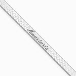 Sterling Silver 4.5mm Magic Herringbone Chain Bracelet 7"-8" - Product Photo