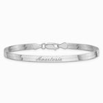 Sterling Silver 4.5mm Magic Herringbone Chain Bracelet 7"-8" - Product Photo