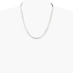 Sterling Silver Rhodium-plated 4.5mm Magic Herringbone Chain Necklace 16"-24" - Product Photo