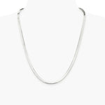 Sterling Silver Rhodium-plated 4.5mm Magic Herringbone Chain Necklace 16"-24" - Product Photo