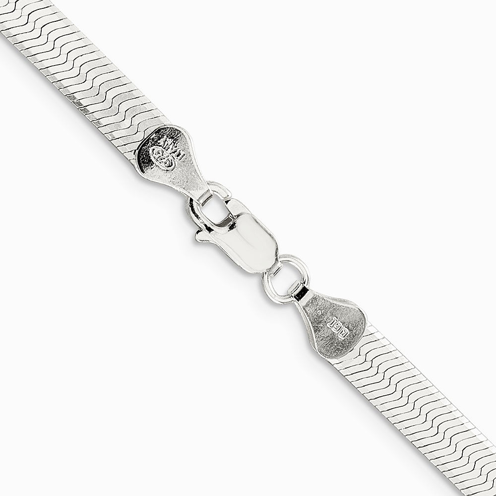 Sterling Silver 5.25mm Magic Herringbone Chain Necklace 16"-24" - Product Photo