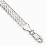 Sterling Silver 5.25mm Magic Herringbone Chain Bracelet 7"-8" - Product Photo