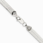 Sterling Silver Rhodium-plated 5.25mm Magic Herringbone Chain Necklace 16"-24" - Product Photo