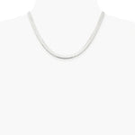 Sterling Silver Rhodium-plated 5.25mm Magic Herringbone Chain Necklace 16"-24" - Product Photo