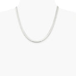 Sterling Silver Rhodium-plated 5.25mm Magic Herringbone Chain Necklace 16"-24" - Product Photo