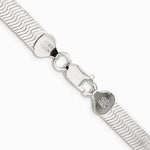Sterling Silver 7.3mm Magic Herringbone Chain Necklace 16"-24" - Product Photo