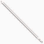 Sterling Silver 7.3mm Magic Herringbone Chain Bracelet 7"-8" - Product Photo