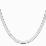 Sterling Silver 8mm Magic Herringbone Chain Necklace 18"-24" - Product Photo