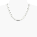 Sterling Silver 8mm Magic Herringbone Chain Necklace 18"-24" - Product Photo