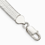 Sterling Silver 8mm Magic Herringbone Chain Bracelet 7"-8" - Product Photo