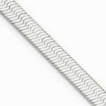Sterling Silver 8mm Magic Herringbone Chain Necklace 18"-24" - Product Photo