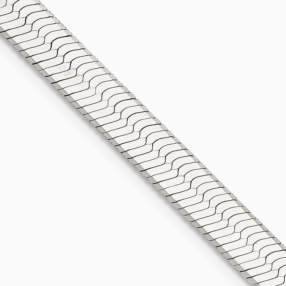 Sterling Silver 8mm Magic Herringbone Chain Necklace 18"-24" - Product Photo