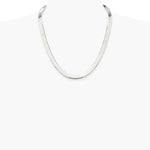 Sterling Silver Rhodium-plated 8mm Magic Herringbone Chain Necklace 18"-24" - Product Photo