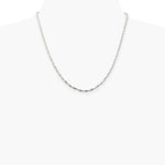 Sterling Silver 2mm Twisted Herringbone Chain Necklace 16"-24" - Product Photo