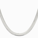 Sterling Silver 8.75mm Magic Herringbone Chain Necklace 18"-24" - Product Photo