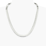 Sterling Silver 8.75mm Magic Herringbone Chain Necklace 18"-24" - Product Photo
