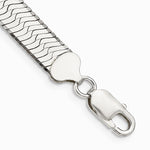 Sterling Silver 8.75mm Magic Herringbone Chain Bracelet 7"-8" - Product Photo