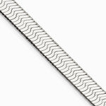 Sterling Silver 8.75mm Magic Herringbone Chain Necklace 18"-24" - Product Photo